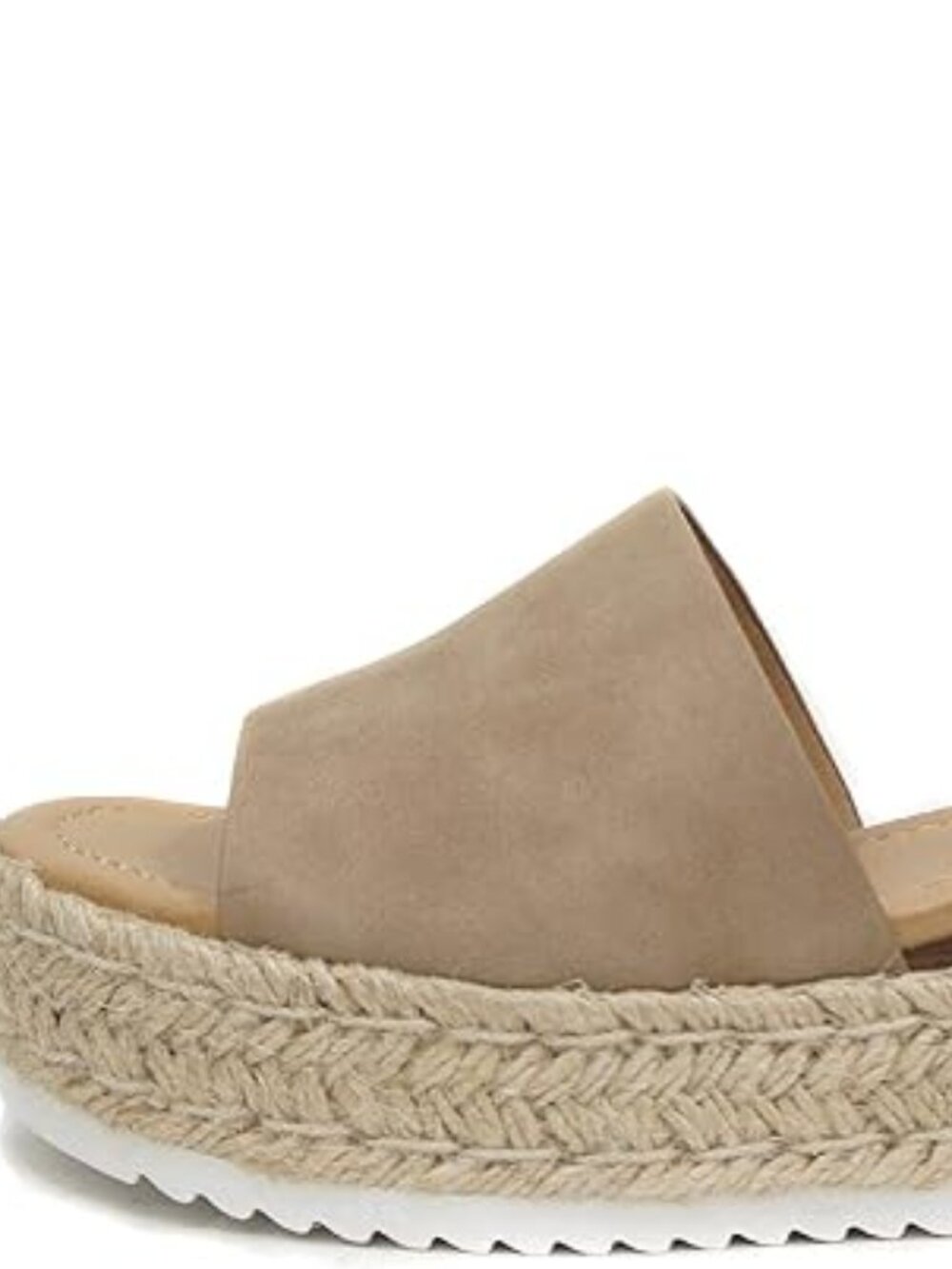 Open Toe Buckle Ankle Strap Espadrilles Flatform Wedge Casual Sandal